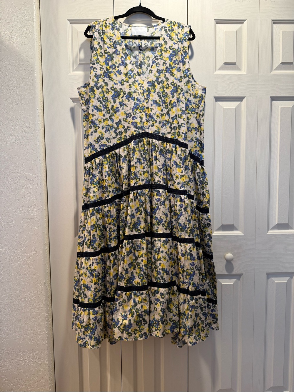 Merlette Floral Summer Tiered Maxi Dress